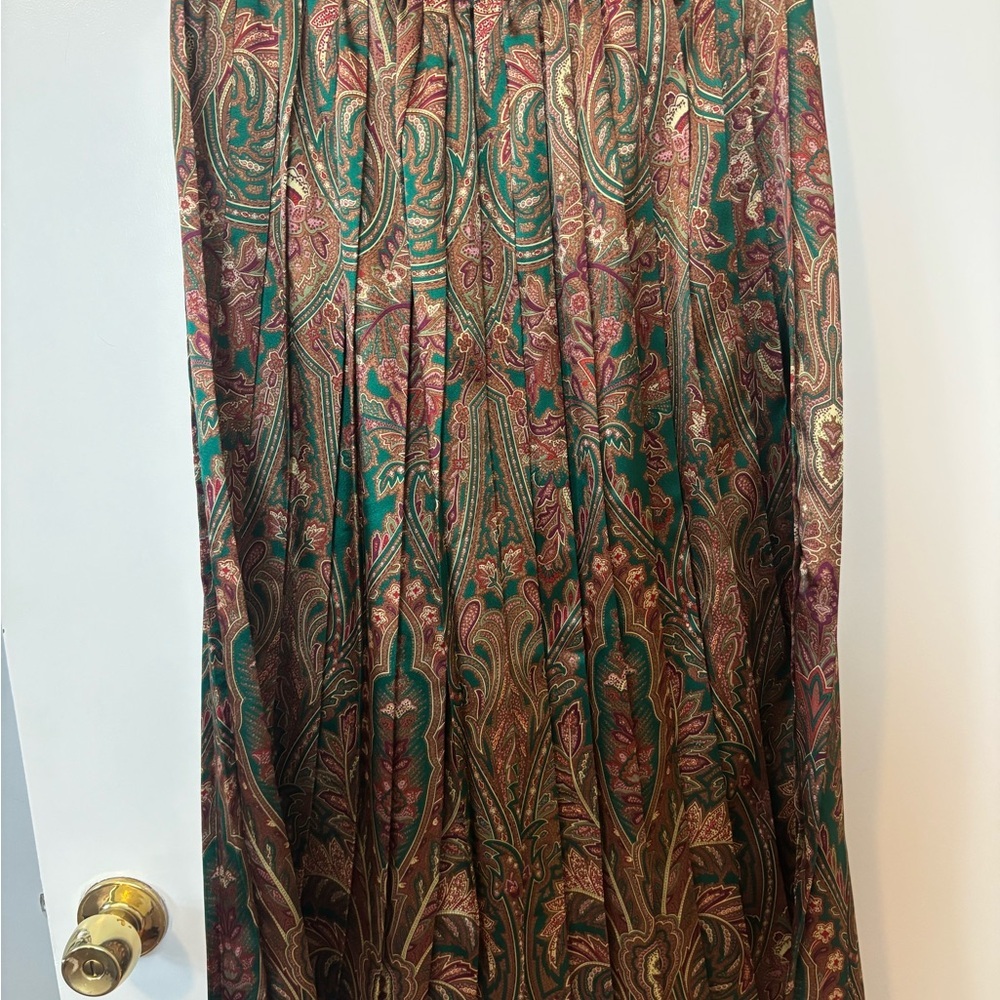 Russ Autumnal Grandmacore Paisley Maxi Skirt Flowery Feminine Bohemian